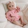 Beautiful Girl Reborn Baby Doll Bettie 18'' 48cm Soft Full Vinyl Simulation Doll Handmade Painted Hair Lively Newborn Doll Holiday Gift for Children