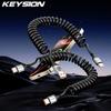 KEYSION Car Spring USB Type C Cable 3.3A USB C To USB C Data Cable 66W PD Fast Charging Wire for iPhone 16 Samsung Xiaomi Huawei
