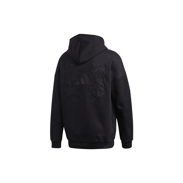 adidas Мужская черная готическая толстовка с капюшоном и вышивкой FL7749