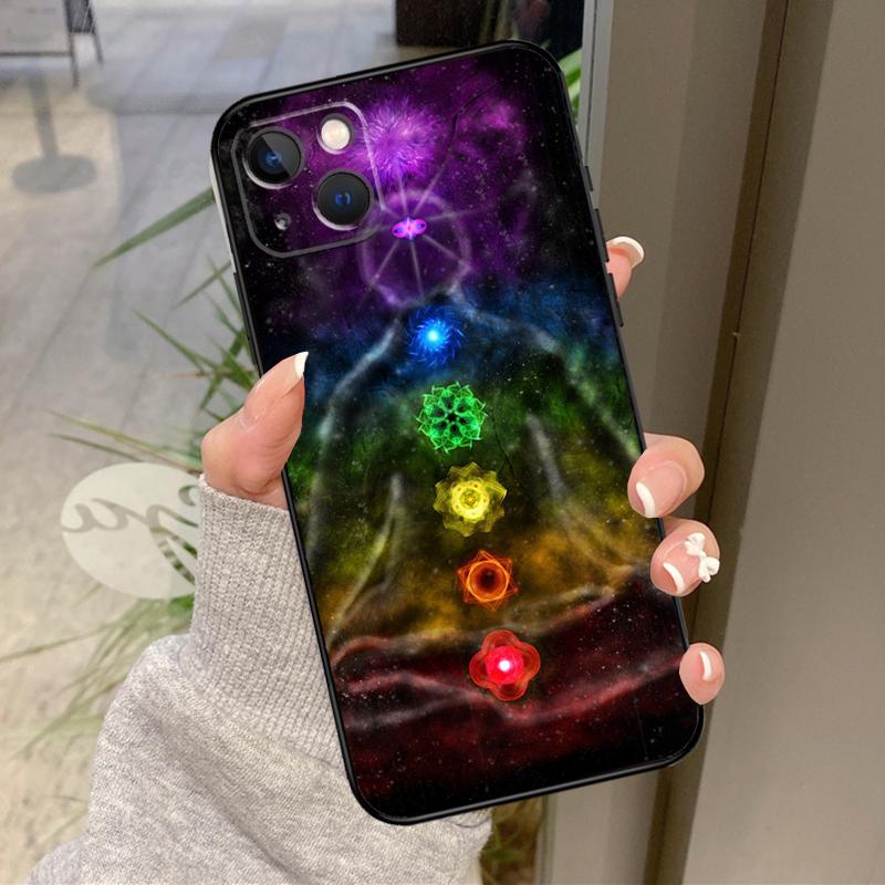 Чехол для iPhone 17 Pro Max 15 14 13 12 11 16 Pro Max Plus 12 13 Mini 16e 17 Air с мандалой, чакрами, для йоги, задняя крышка