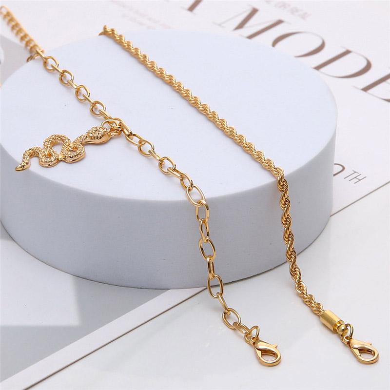 Gold Color Snake Summer Anklets For Women Ankle Bracelet Set On Leg Chain Jewelry Beach Accessories ARI