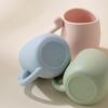 Силиконовая чашка, противопадающая, милая чашка для кошек, домашняя питьевая чашка, чашка для воды Caneca с ручкой, милая чашка, чашка для ополаскивателя полости рта