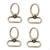 4 упаковки вертлюжные застежки-карабины для брелоков, ювелирных изделий DIY