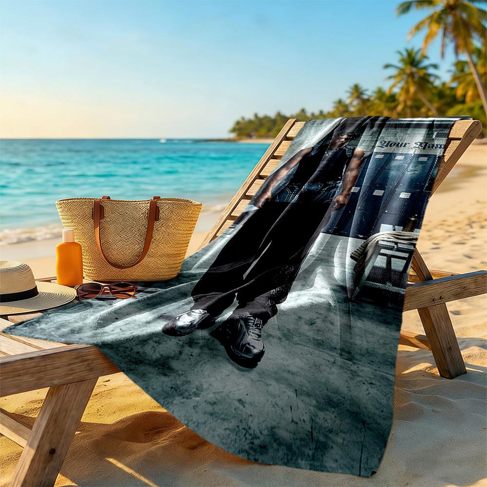 Lamin Yamal Personalized Name Beach Towel Soft Durable Quickdry