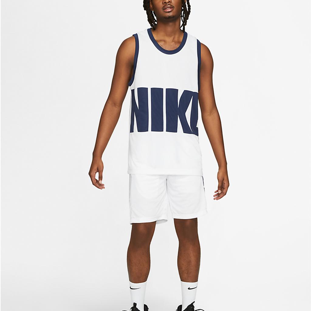 Nike Colorblock Letter Logo Basketball Tank Top Men Tops White DA1042-100