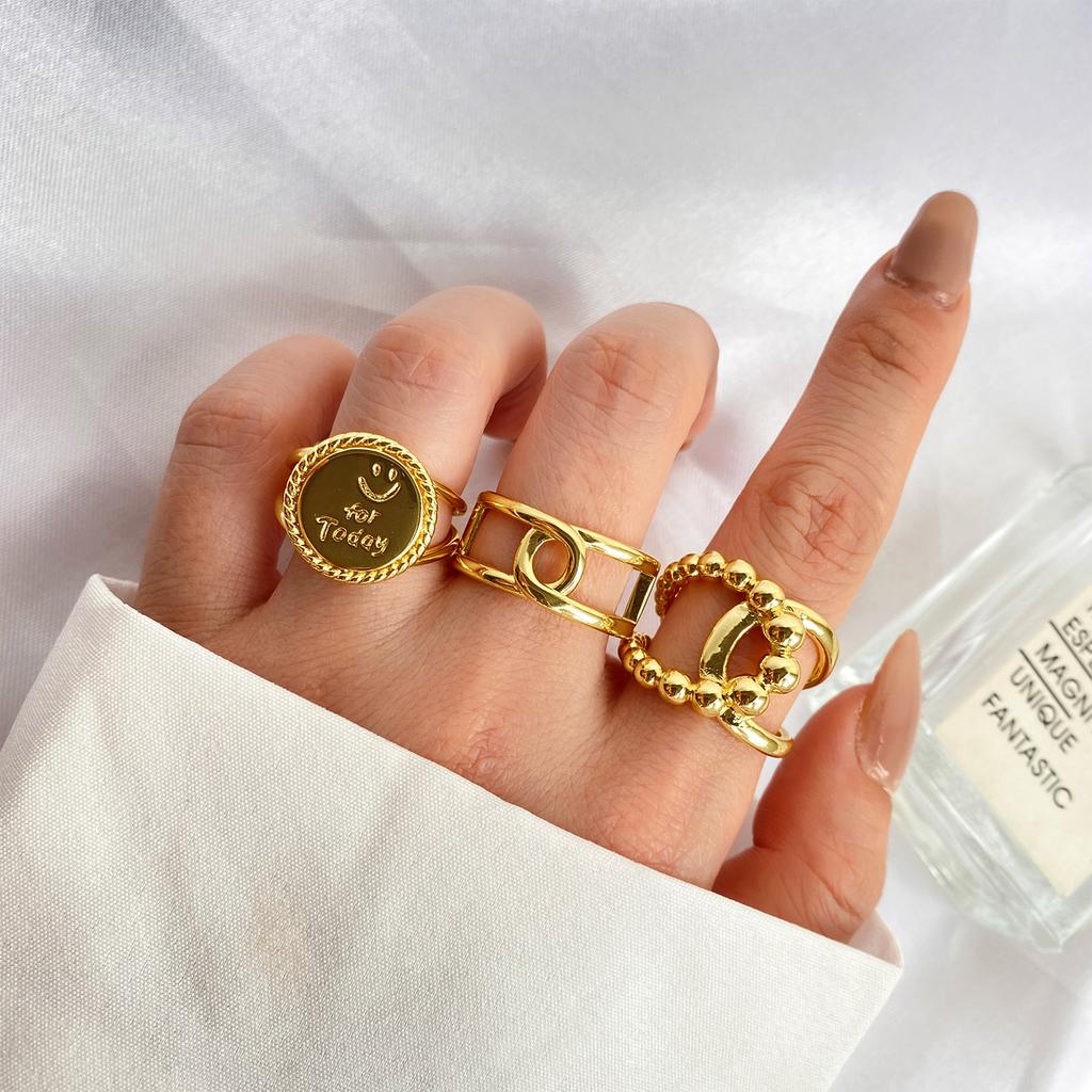 Модное кольцо в стиле ретро, открытое кольцо в стиле панк, трендовое бамбуковое кольцо с крестом, простое кольцо для пары, ювелирные изделия