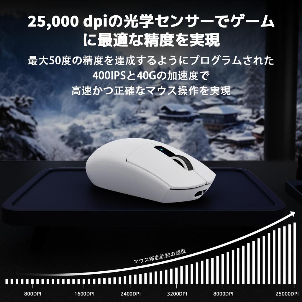 ATTACK SHARK G3PRO Wireless Gaming Mouse with RGB Charging Over 100 Million 180 Hours of Battery 500mAh High BK52820 Set Web Driver 2.4Ghz Dock,