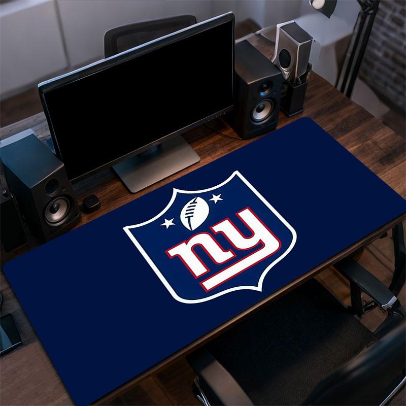 New York Giants Mouse Pad, Large Gaming Desk Mat, Non-slip XXL Mousepad for Laptop & Tablet, Mini PC Playmat with Stitched Edges