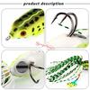 1PCS Frog Fishing Lures Soft Topwater Baits for Bass Snakehead Saltwater Freshwater Fishing