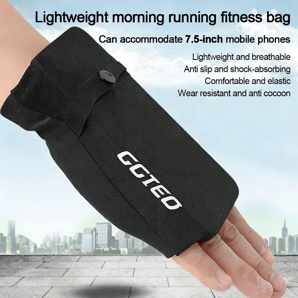 Phone Protection Sports Phone Bag Black Grey Wrist Storage Bag Wrist Phone Bag  Running Sports