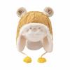 Windproof Cartoon Bear Baby Hat Plush Trendy Baby Beanie Cap Cute Earmuffs Toddler Cap  Gifts