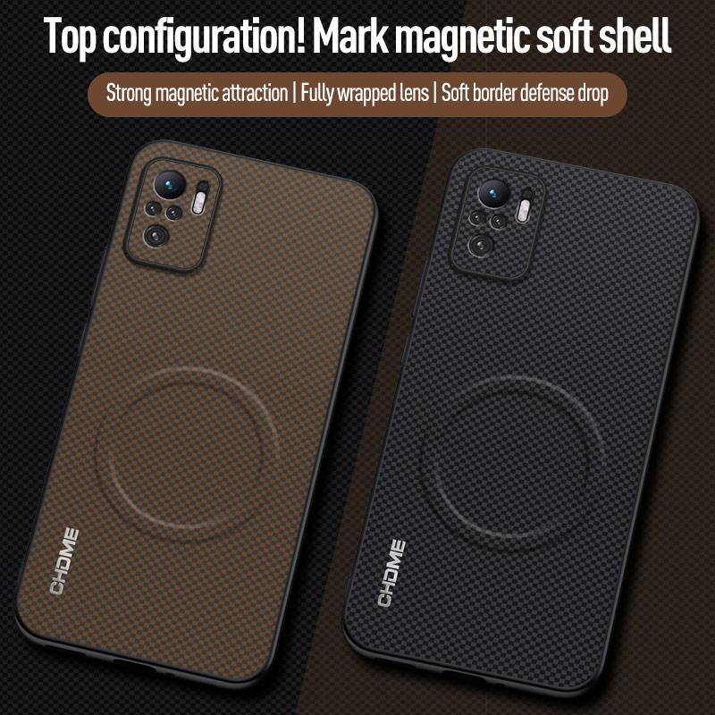 Чехол для Xiaomi Poco M5S Роскошный Чехол для Телефона с Магнитным Держателем для Автомобиля Для Redmi Note 10 10S Note10 S 4G Силиконовый Ударопрочный Задний Чехол