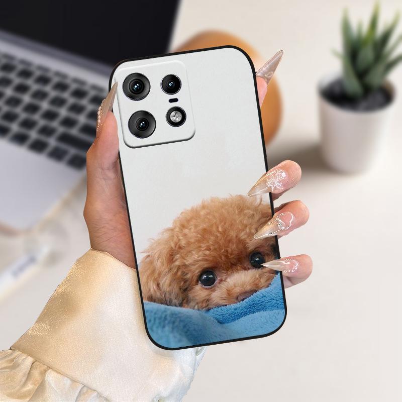 Чехол Для Motorola Edge50 Pro Capa 50s Pro Милый Мягкий Силиконовый ТПУ Чехол Для Телефона Для Moto Edge 50 Fusion 5G Ударопрочный Бампер Fundas