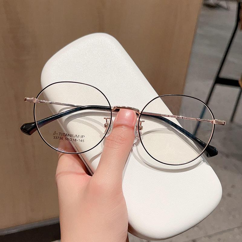 Сверхлегкие простые металлические многоугольные очки Yan WeNY в ретро-оправе, модные мужские и женские очки, которые могут быть оснащены очками для близорукости.