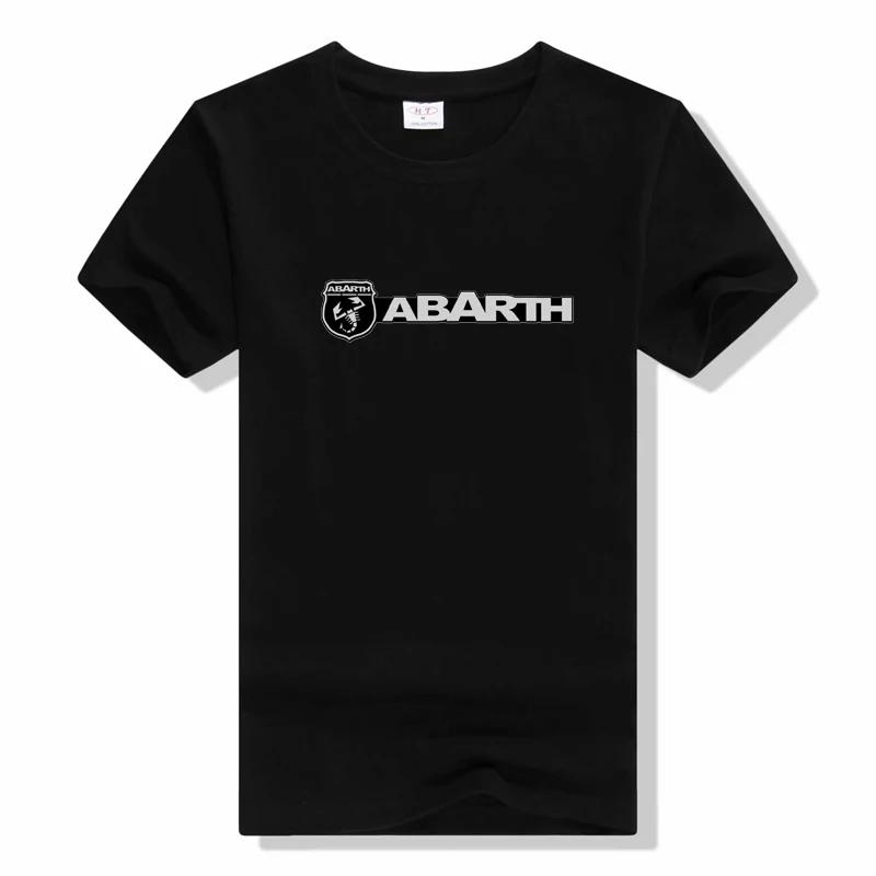 Футболка с принтом логотипа Abarth футболка хлопок бренд мужской топ футболки мода для мальчиков летняя унисекс футболка с круглым вырезом