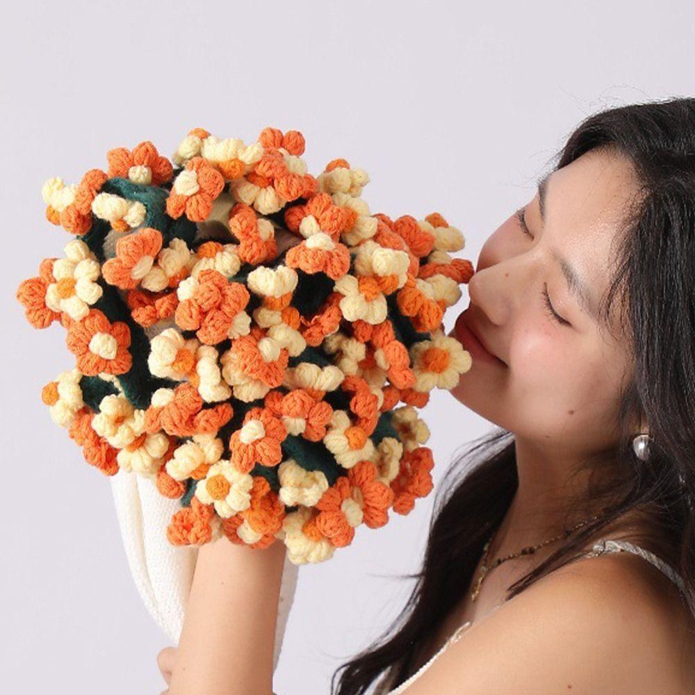 Finished Daisy Bouquet Blanket Fashion Artificial Knitted Blanket Holiday Gifts