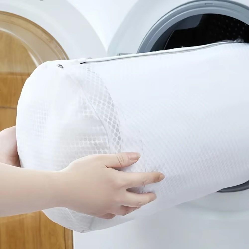 Durable Mesh Shoe Washing Bag Dacron Zipper Closure Laundry Bag Reusable Strong Washing Mesh Bags