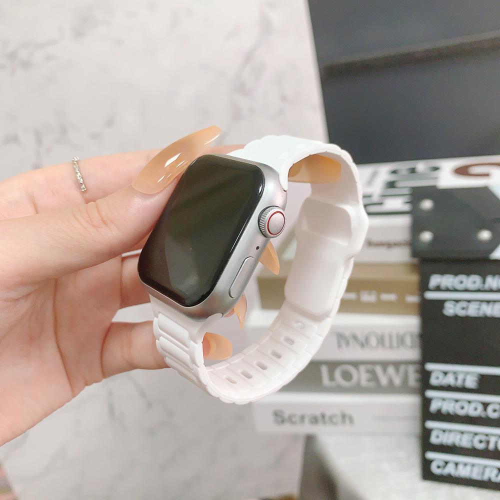 Новый оригинальный силиконовый ремешок для Apple Watch Ultra 49 мм спортивный браслет iWatch Series 9 8 7 45 мм 41 мм 6 5 4 3 SE2 44 мм 40 мм Band