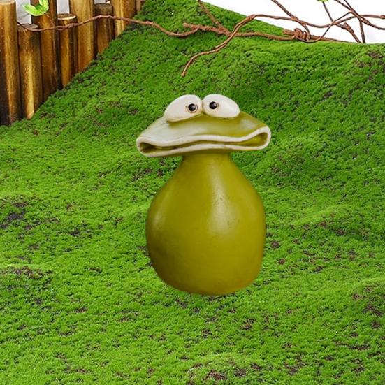 Мультяшная фигурка лягушки с большим ртом, смола, фигурка животного, модель игрушки, статуя, скульптура, украшение для дома и улицы, сада, орнамент, фестиваль, подарок