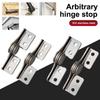 Stainless Steel Spring Hinges L-shaped Shaft Positioning Support Hinge  for Cabinet Drawer
