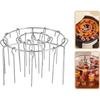 12/24/48 Skewers Air Fryer Stainless Steel Grill Vertical Skewer Hanging Oven Kebab Rack Kebab Holder Kitchen Gadgets Grill