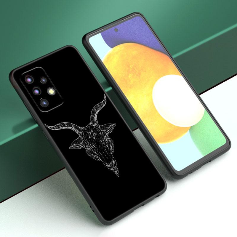Чехол с демоническим сатанинским страшным черепом для Samsung A21 A30 A50 A52 S A13 A14 A22 A23 A32 A53 A73 5G A11 A12 A31 A33 A51 A70 A71 A72