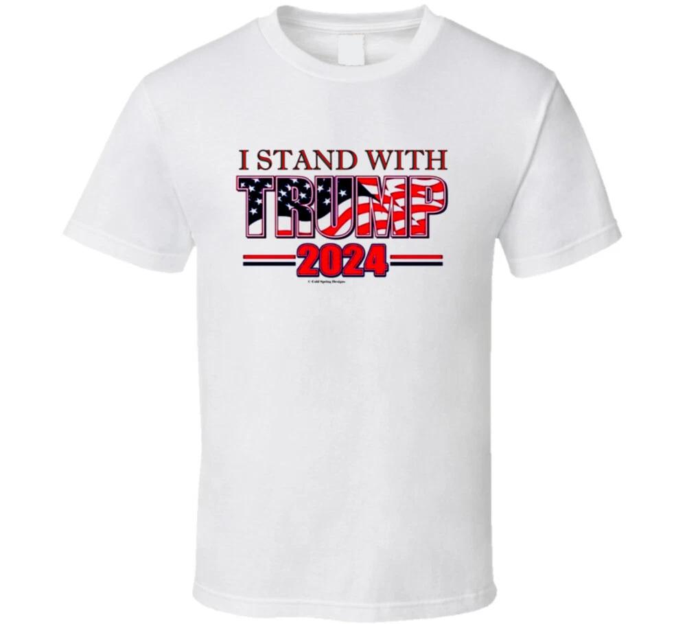 I Stand With Trump 2024 Political Maga Republican Gift T Shirt Mens Kids Womens Boys girls children