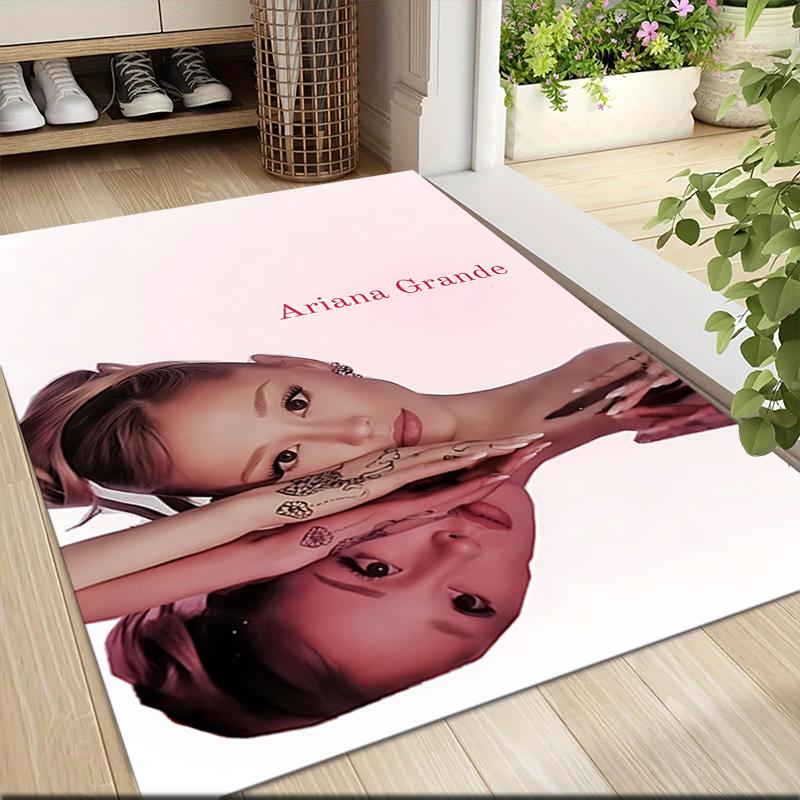 Ariana Grande'S Mirror Effect Carpet Rug Soft Washable Antislip Home Living Room Sofa Mats Personalized Christmas Rug
