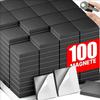 50/100Pcs with Adhesive Backing Magnetic Sheet for Fridge Office Chalkboard Photo Business Card