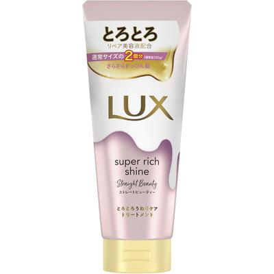 Lux SUPER RICH SHINE STRAIGHT BEAUTY Утолщающий уход для волос 300 г Шампунь/кондиционер (уход за повреждениями) После мытья шампунем и кондиционирования