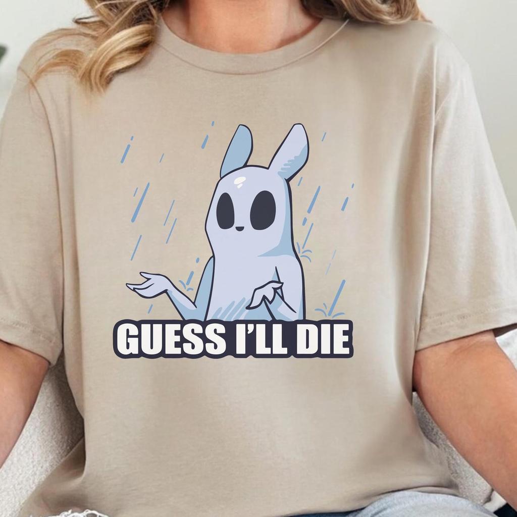 Guess I'll Die Rain World Slugcat T-Shirt, Gamer Gift, Survival Game Merch, Lizard Shirt, Rainworld Slug Cat Apparel, Indie Video Game Tee