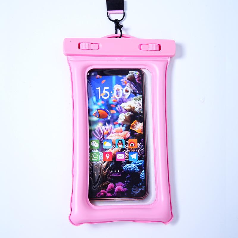 Большой водонепроницаемый чехол для телефона с воздушной подушкой и высокопрозрачным сенсорным экраном - Идеально подходит для дайвинга, плавания и защиты от дождя