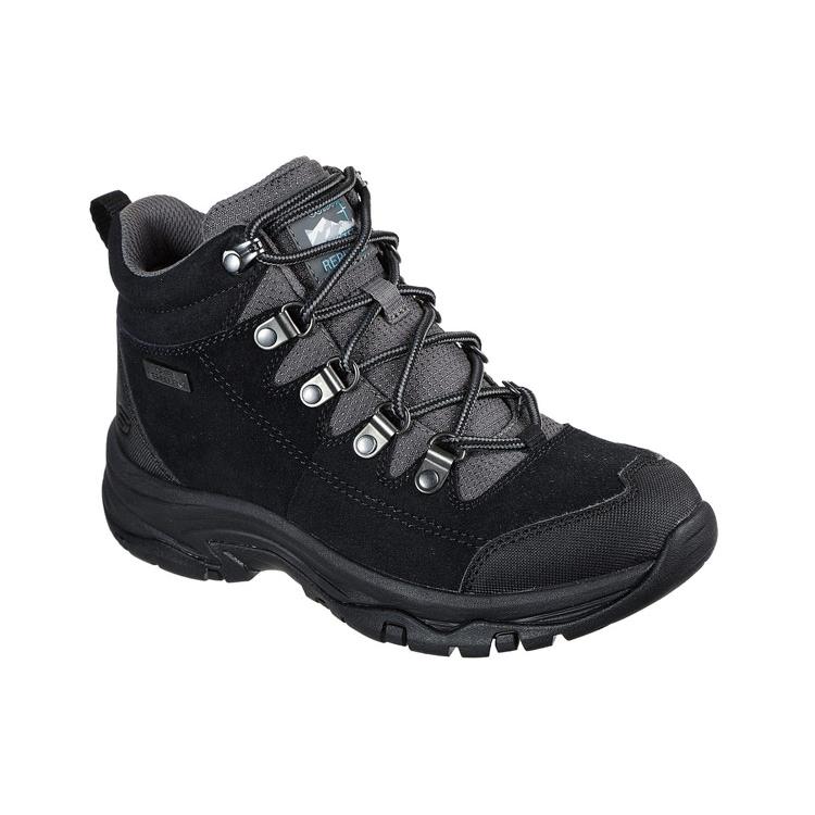 Skechers Trego El Captian Высокие Черные Женские 158254-BKGY