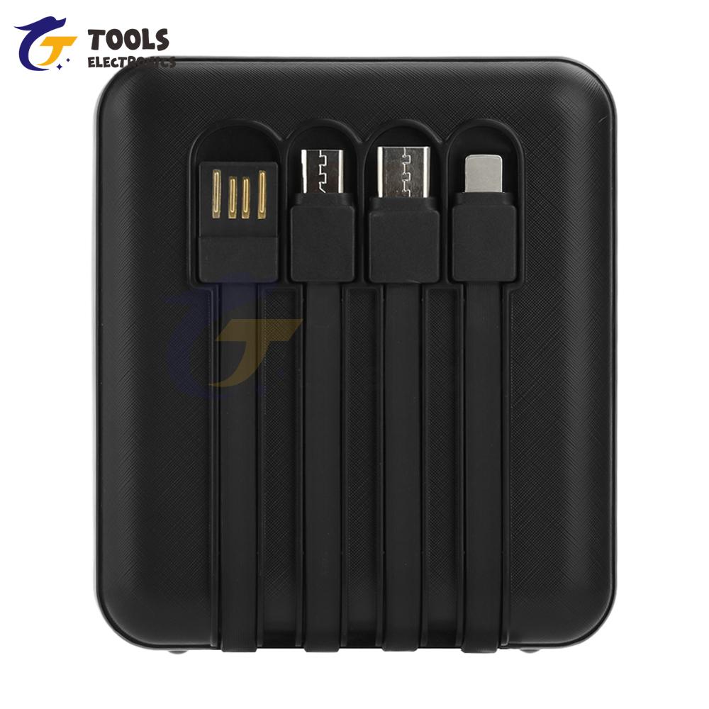 3 x 18650 Корпус Power Bank Прозрачный с Кабелем DIY Зарядное Устройство Без Пайки с Цифровым Дисплеем