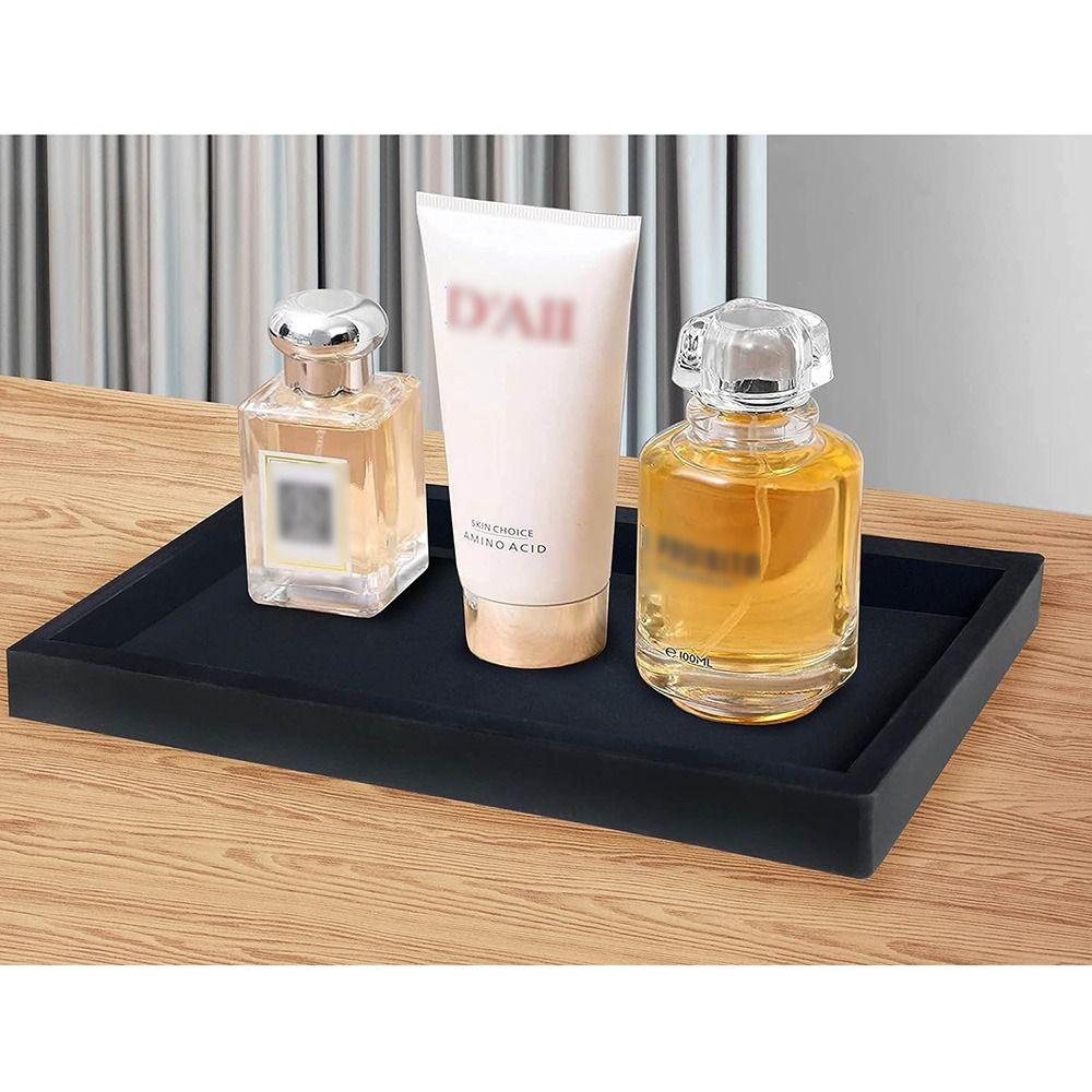 Гибкий поднос для туалетного столика в ванной, силиконовая тарелка для хранения у раковины, гладкий поднос для дозатора мыла, украшения