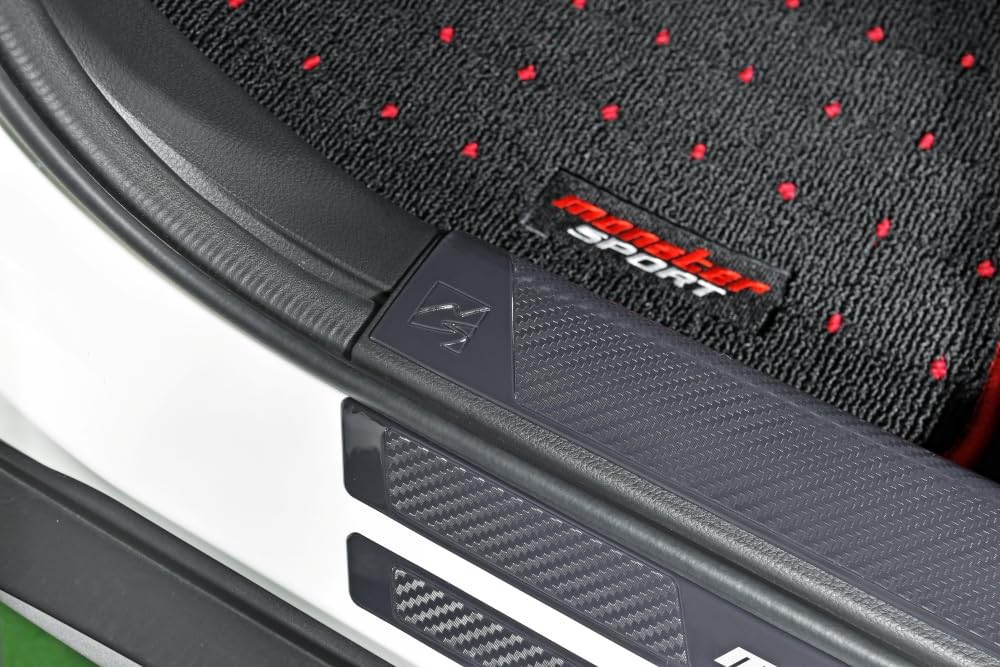 MONSTER SPORT Защита боковых порогов для передней части комплект Защита салона от царапин Сделано в Японии Черный [WDB3S/WEB3S] - 6 шт. - предотвращение, - - -