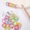 24Pcs Fruit Stitching Markers Crochet Locking Stitching Markers Rings for Knitting Crocheting Weaving Sweater Scarf Hat