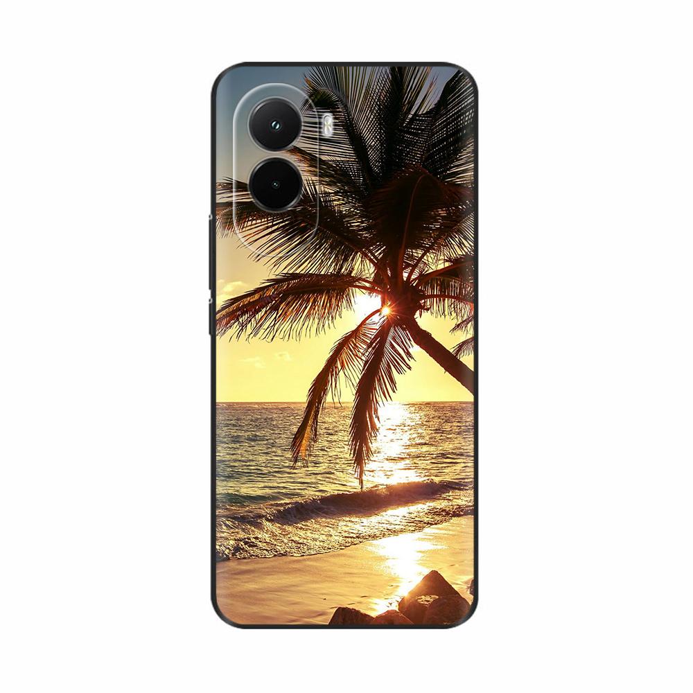 For Xiaomi Poco M7 4G Case Painting Floral Soft Silicone Protective Bumper Cover For Xiaomi Pcoc M7 Pocom7 4G Cases Capa Fundas