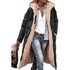 Women's 2024 Warm Winter Coats Reversible Sherpa Fleece Long Hooded Puffer Jackets Outerwear Snow Wear Padded Clothes