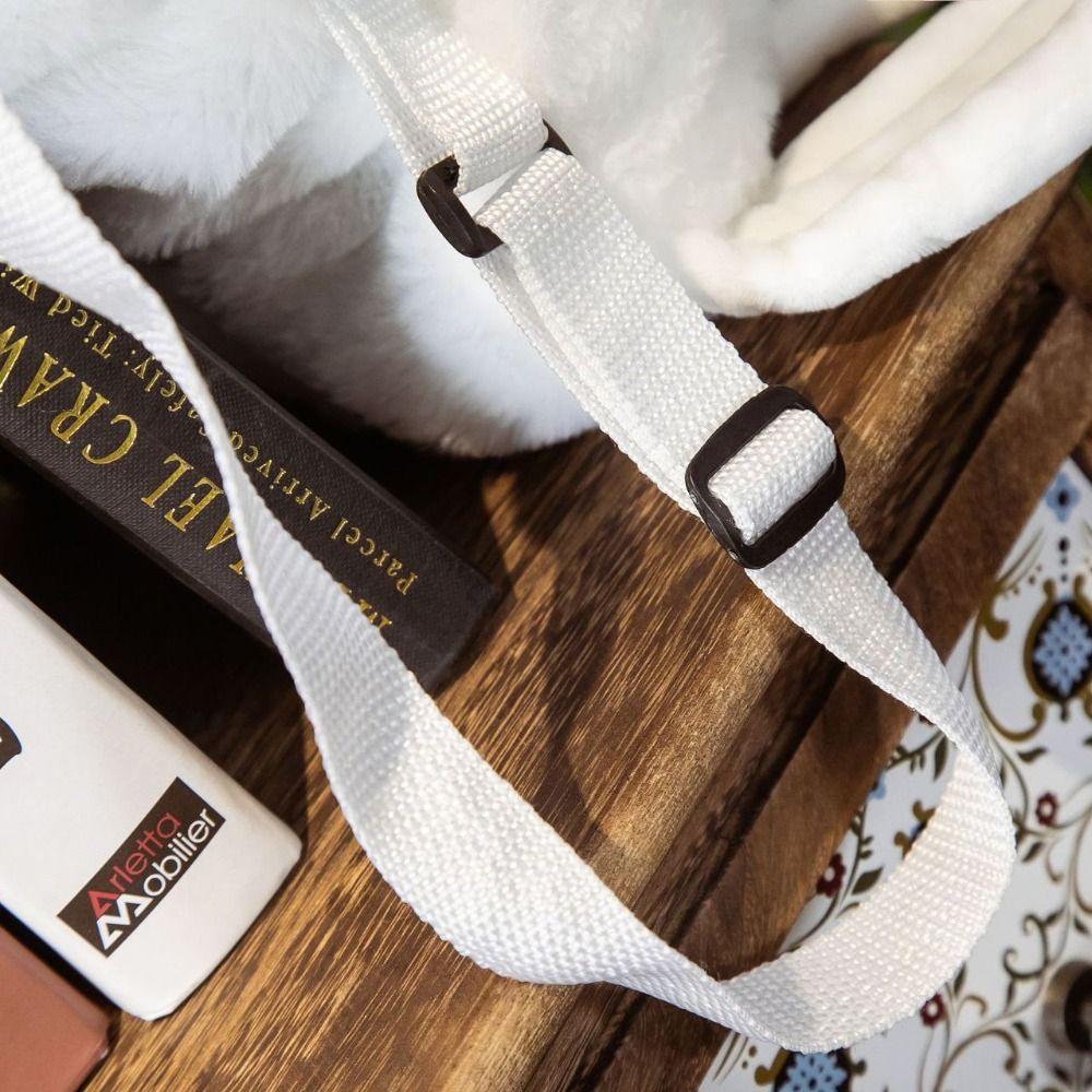 Плюшевая сумка через плечо Тюлень Плюшевый школьный рюкзак Милый белый морской лев Плюшевая сумка Прекрасный мягкий рюкзак Дети