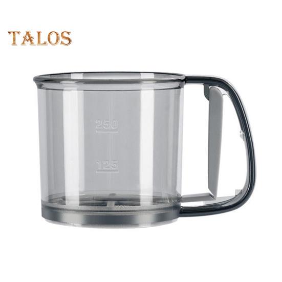 250 мл пластиковое сито для муки с мелкой сеткой, простое в использовании, чистое, ручное, многофункциональное, компактное сито для муки