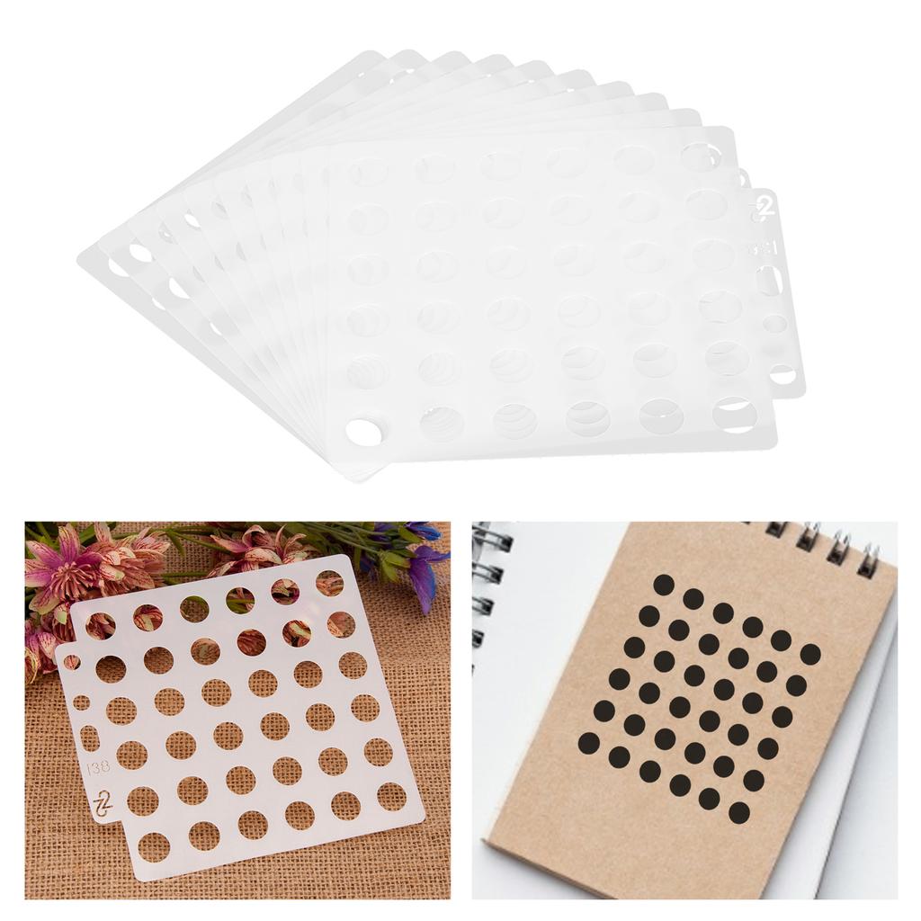 10 шт. шаблон для рисования, полые точки, спрей, ПЭТ-трафарет, вспомогательные инструменты для рисования