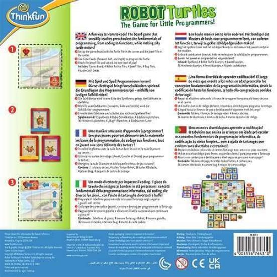 ThinkFun 76431 Игра, развивающая навыки программирования. В комплект входят инструкции на японском языке. Возраст от 4 лет. ThinkFun "Роботы-черепахи"