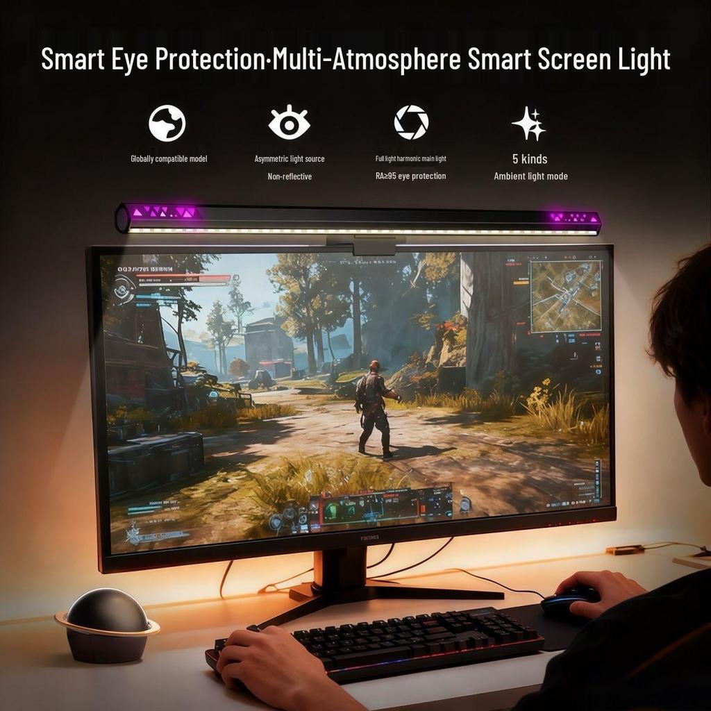 Светодиодная настольная лампа полного спектра с антибликовым покрытием, высоким индексом цветопередачи Ra95 и защитой глаз