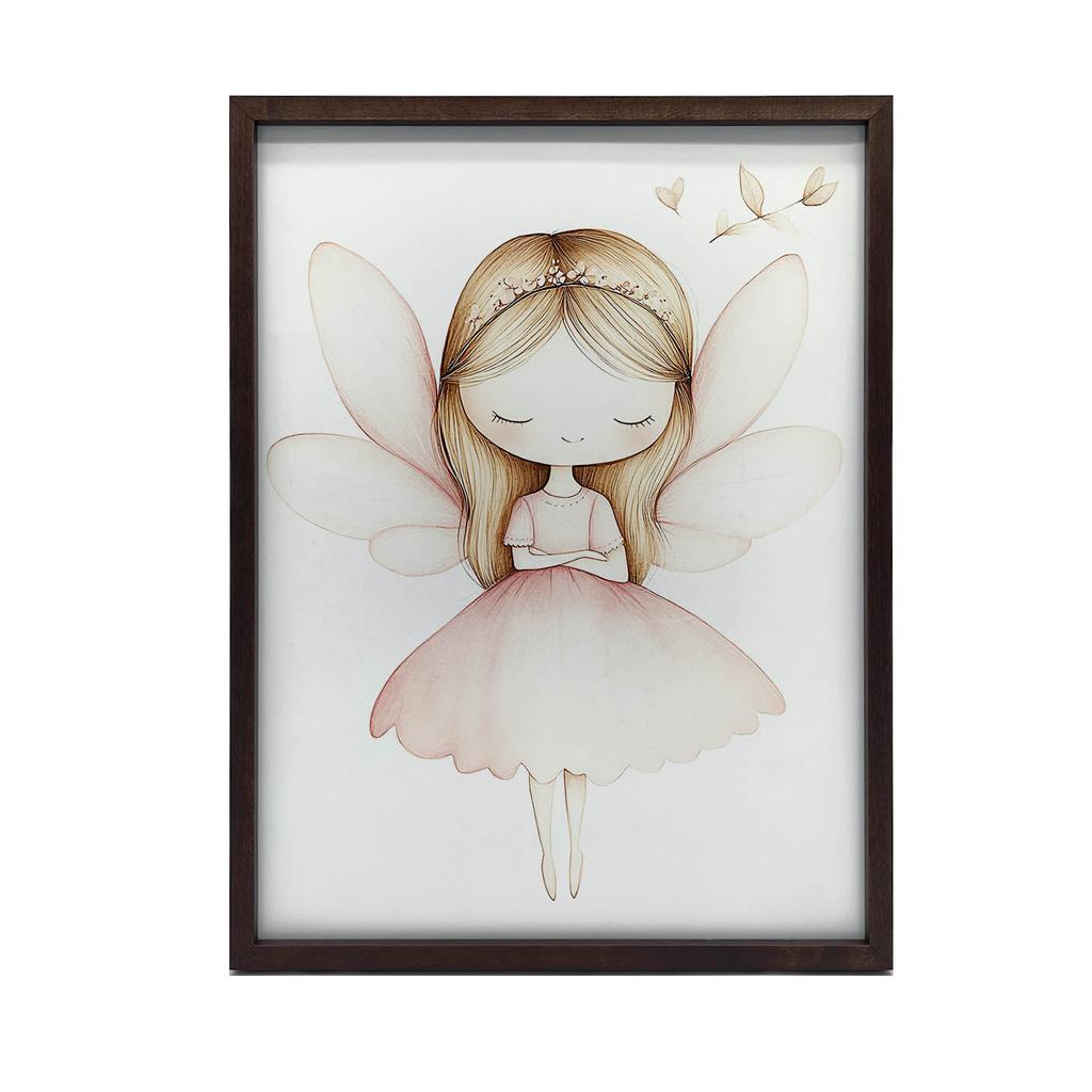 Poster Little Princess With Wings Poster Little Princess With Wings, 30X40 Cm, Unframed, Premium Canvas On Stretcher