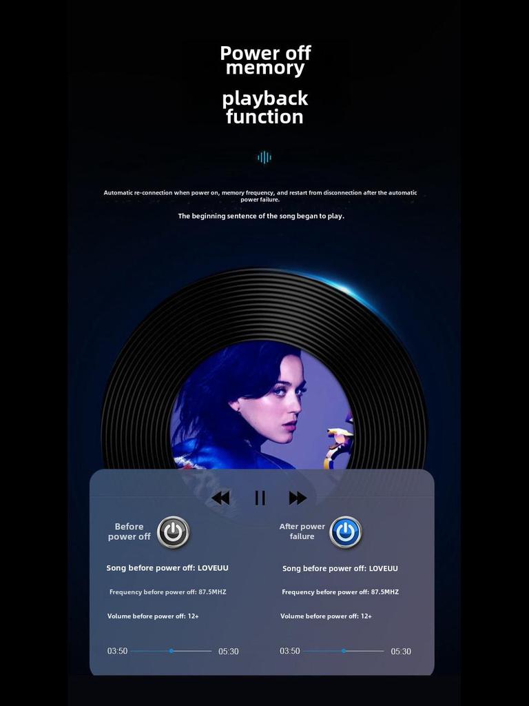 Q5 Car Bluetooth Charger with Dual Ports, FM Modulation, Blue Ambient Light, MP3 Player, and Fast Charging