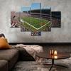 5Pcs Chicago Soldier Field Paintings Soccer Sports Stadium 5 Pieces Pictures Art Poster HD Print Home Decor No Framed Modern