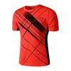 Футболка мужская с принтом в полоску 3D, летняя, быстросохнущая, для фитнеса и спорта