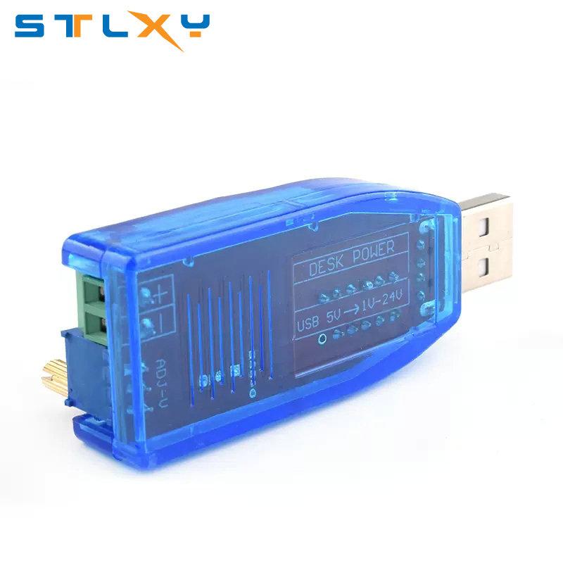 LED DC-DC 5V to DC 1-24V Adjustable Potentiometer USB Step Up/Down Buck Boost Converter Power Supply Voltage Regulator Module