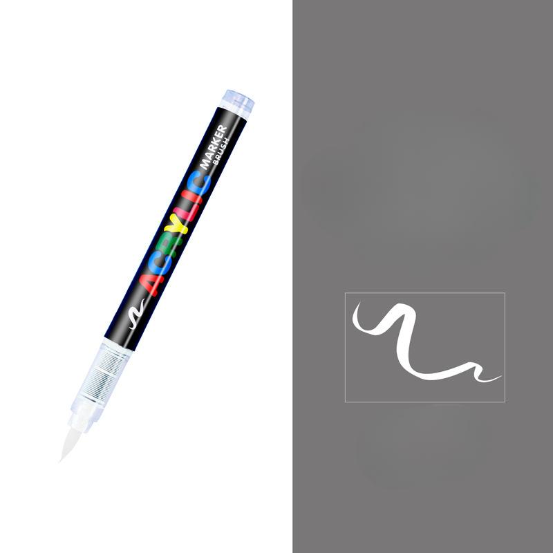 Acrylic Paint Pens, Soft Brush Tip Acrylic Paint Markers, Color Acrylic Markers Ideal For Canvas, Rock Painting, Wood, Stone, Glass, Ceramic